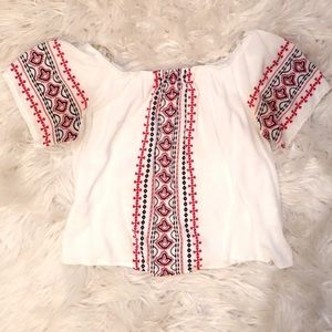 Off the shoulder shirt